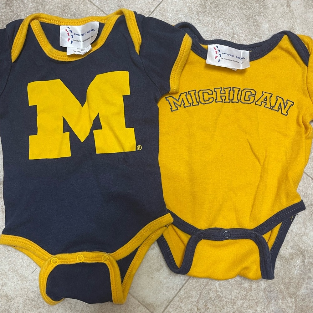 Michigan Wolverines Newborn Onesies